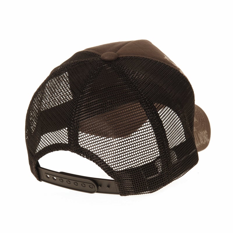 WITHMOONS Meshed Baseball Cap Skull Rhinestones Trucker Hat KR1751 (Brown) - Image 3